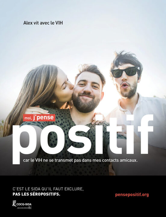 Affiche «J'pense positif» - Amitié