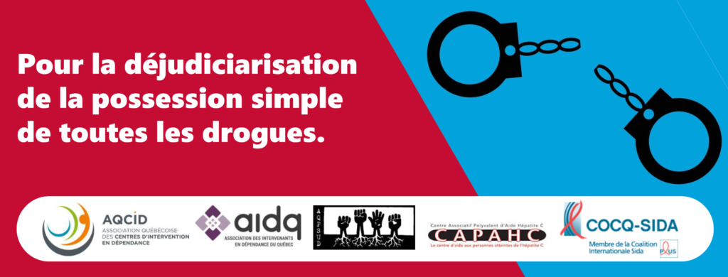 Cocq Sida - Possession simple de drogues - déjudiciariser
