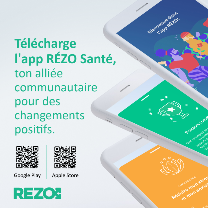 Téléchargez l’app RÉZO Santé
