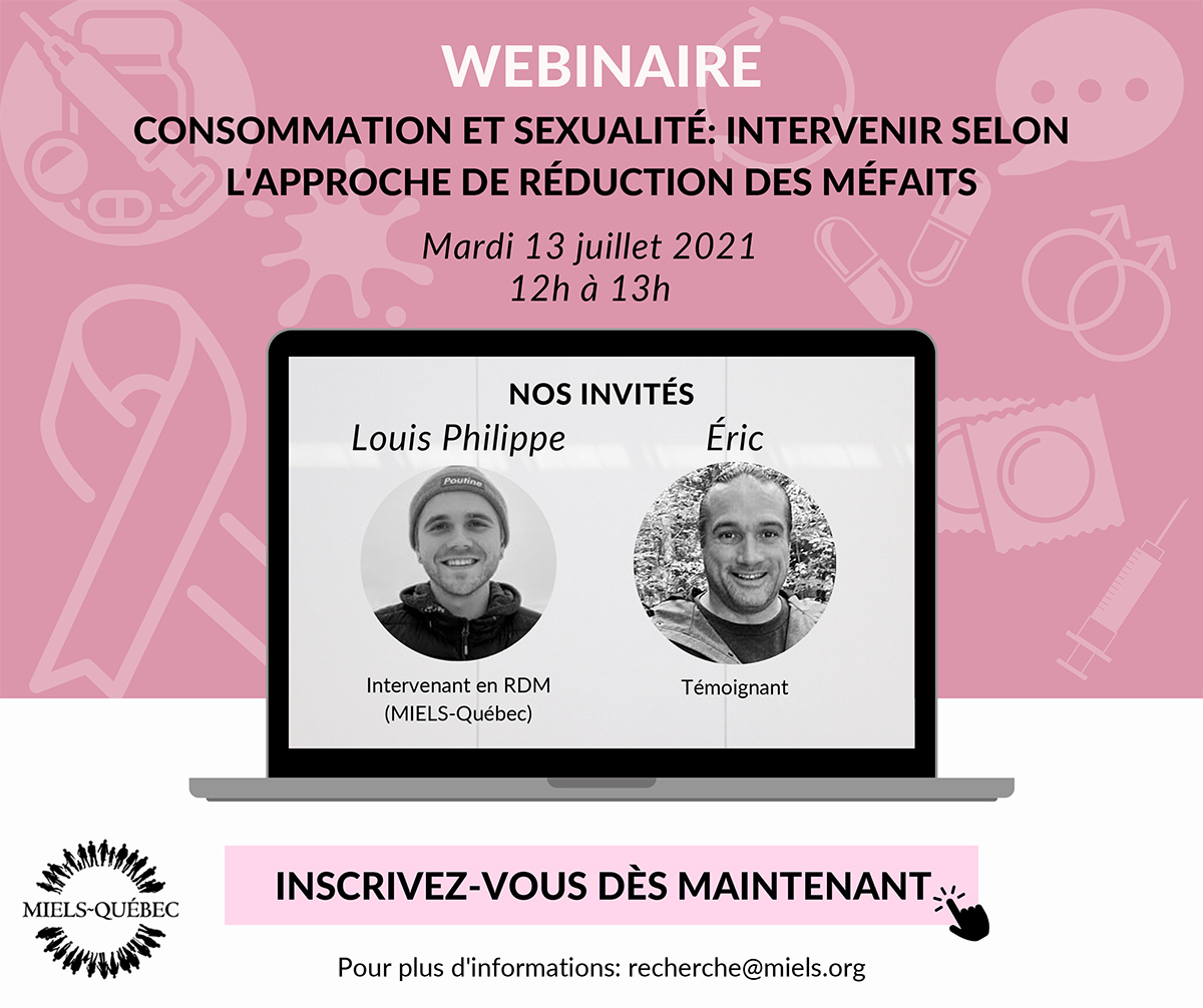 Webinaire consommation et sexualité