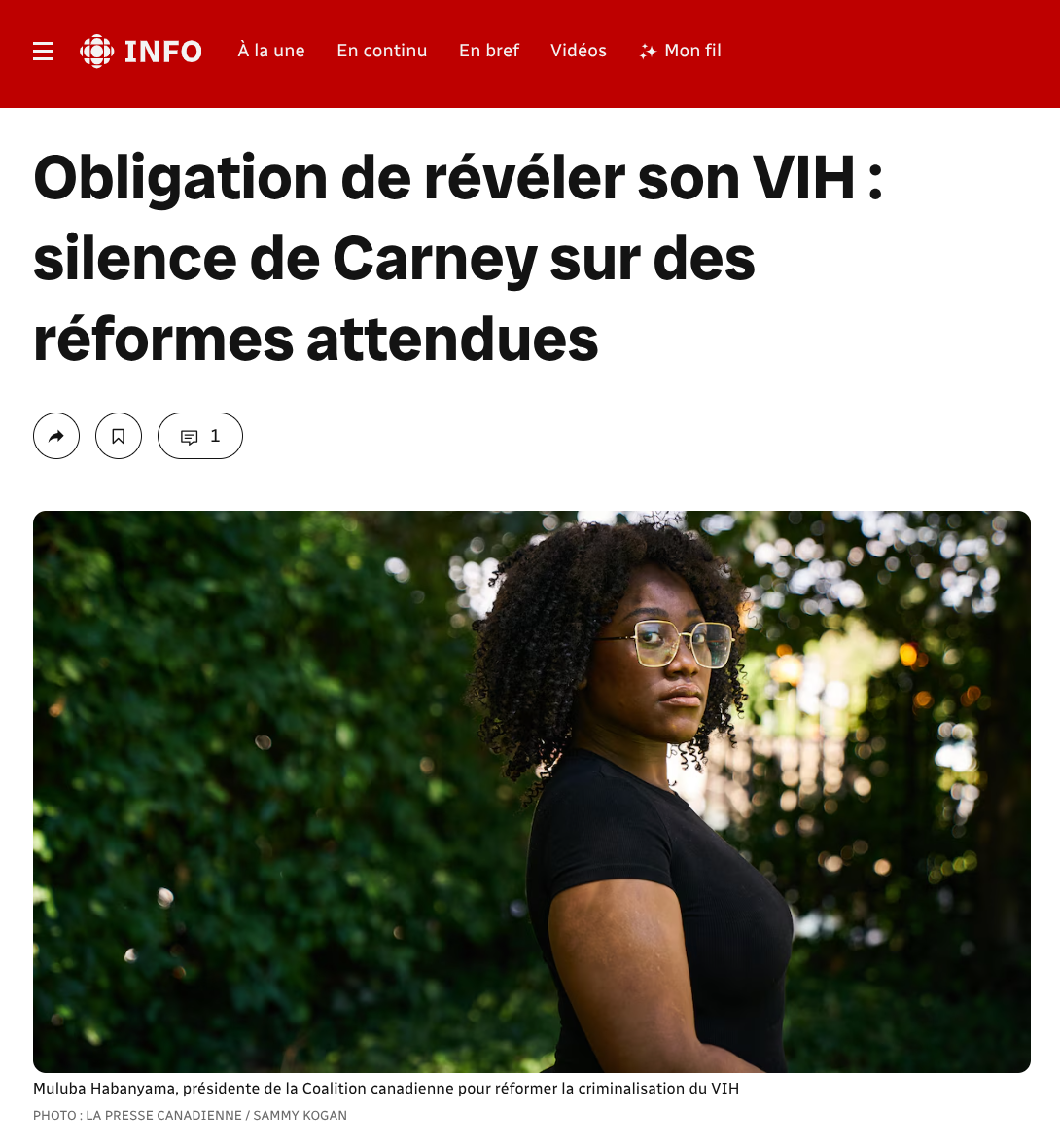Nous attendons encore les réformes sur la criminalisation du VIH