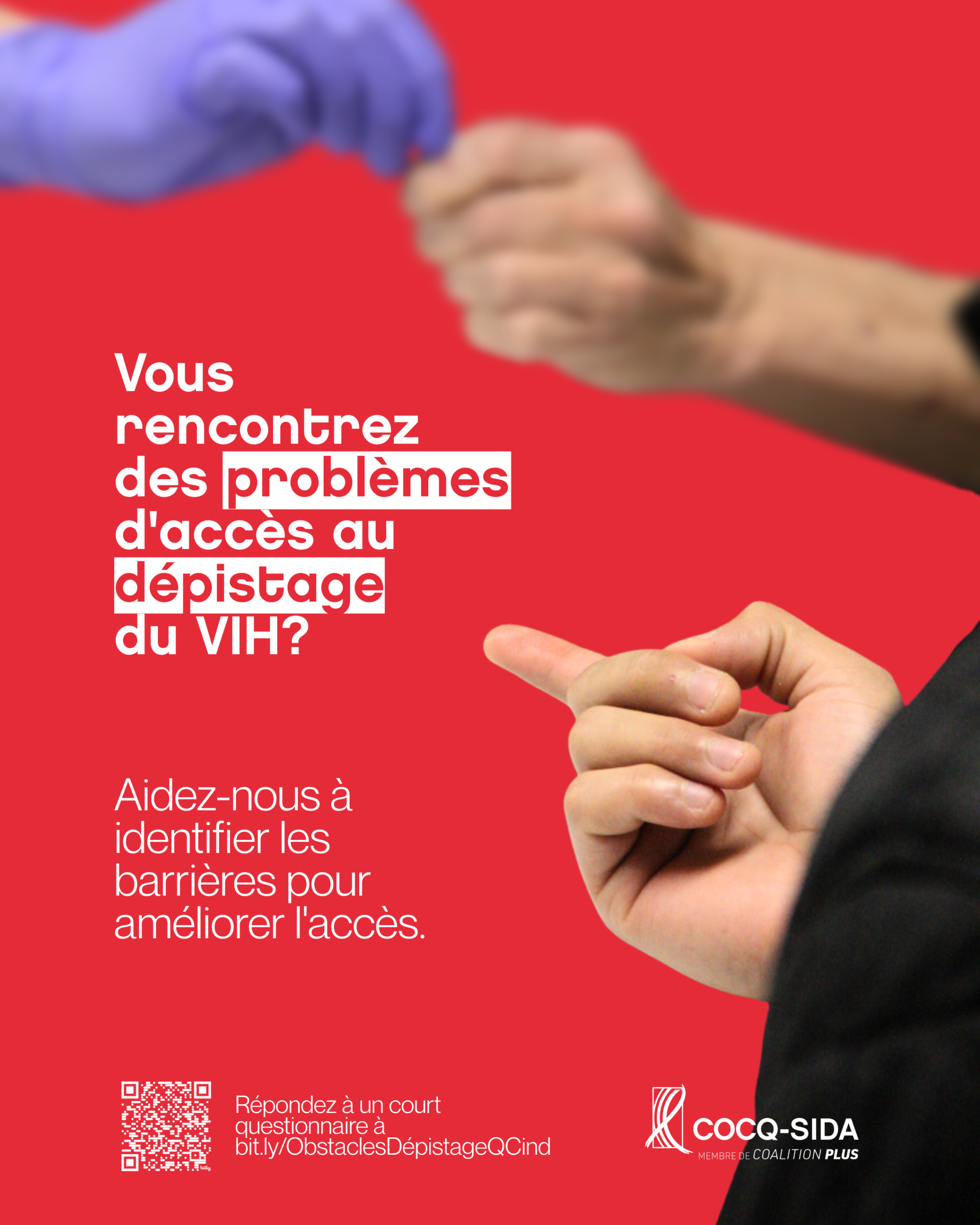 Signaler vos problèmes d'accès au dépistage du VIH